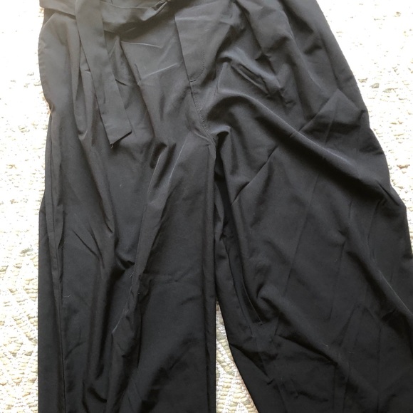 Black wide leg crop pants - Picture 4 of 6